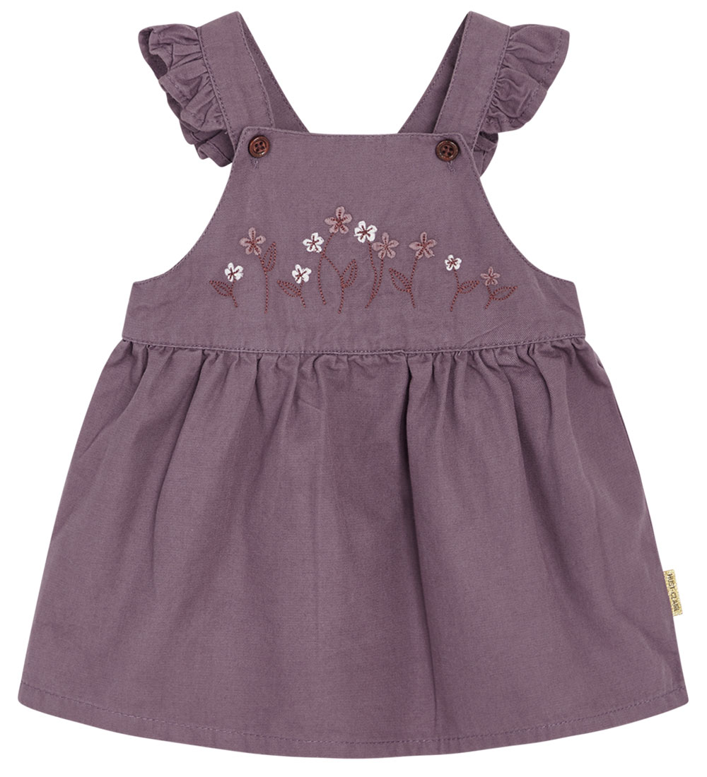 Hust and Claire  Kjole - Dream - Dark Plum m. Blomster