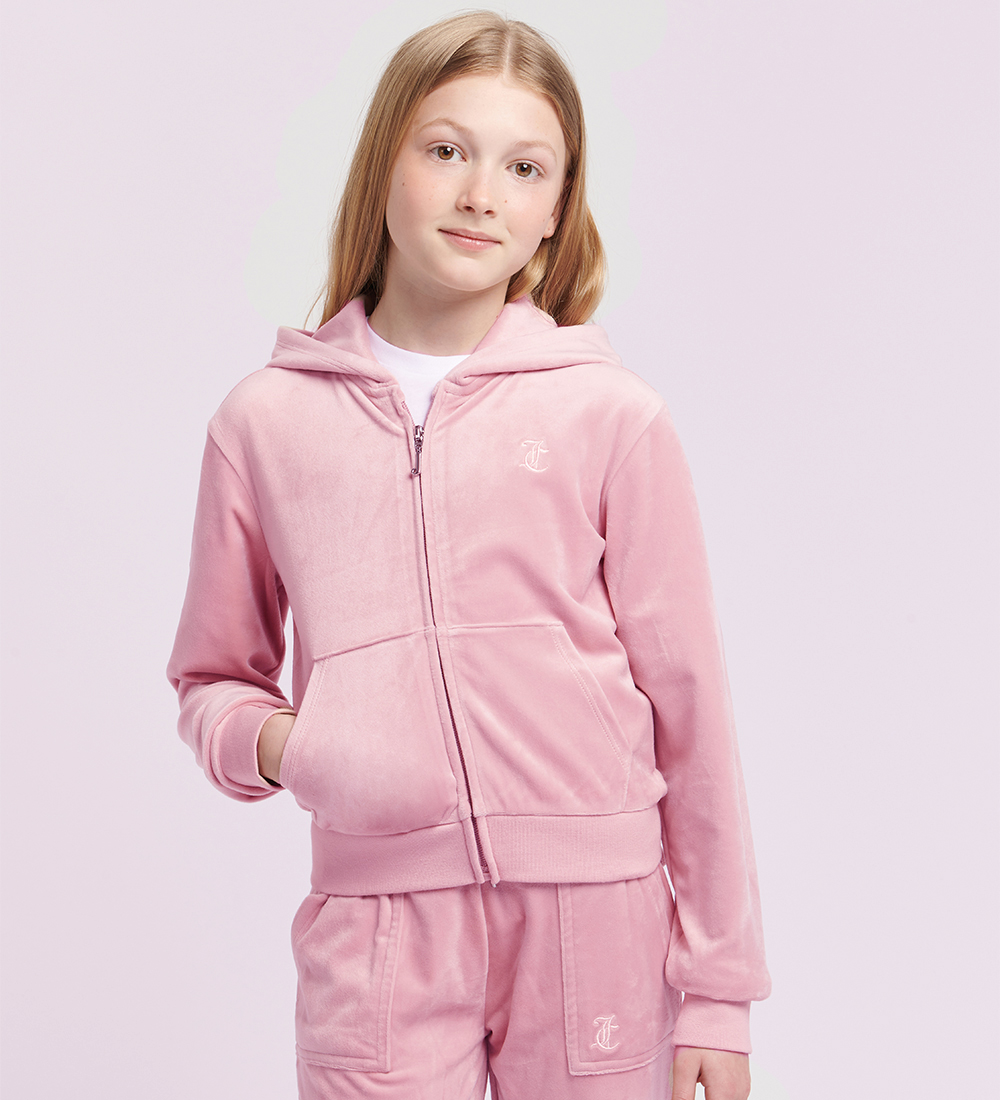 Juicy Couture Cardigan - Tonal - Velour - Pink Nectar