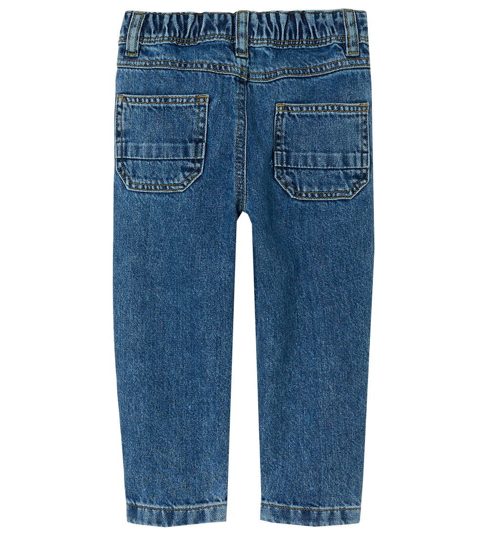 Name It Jeans - NmmSilas - Dark Blue Denim m. Broderi