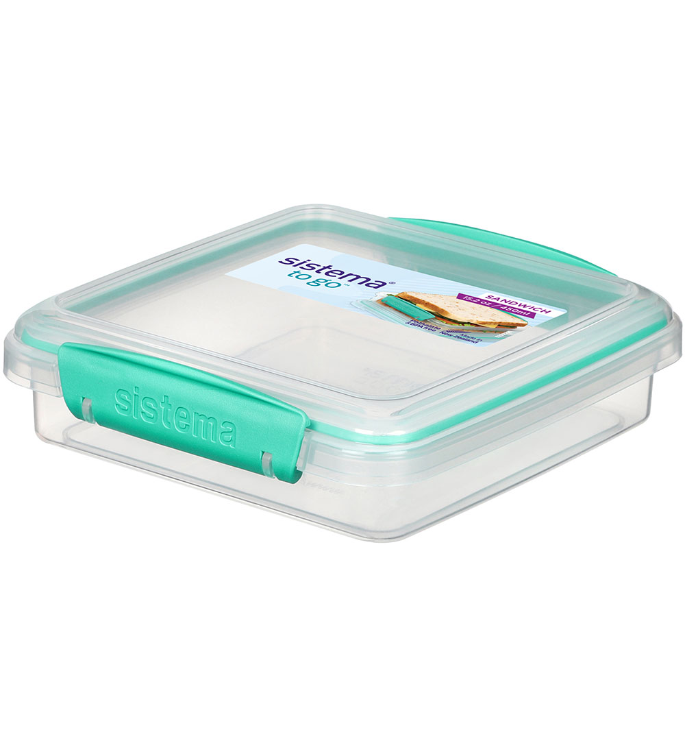 Sistema Madkasse - Sandwich Box To Go - 450 ml - Turkis