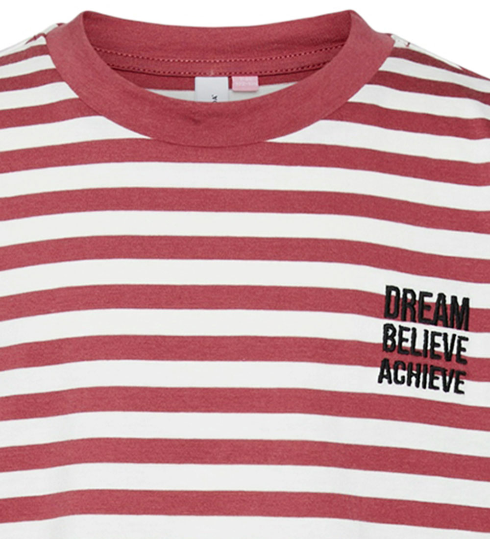 Vero Moda Bluse - VmAnimal Kelly - Dry Rose/Snow White