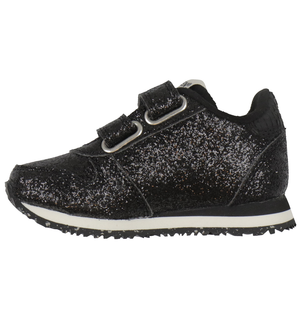 Woden Sko - Ydun Allover Glitter - Sort