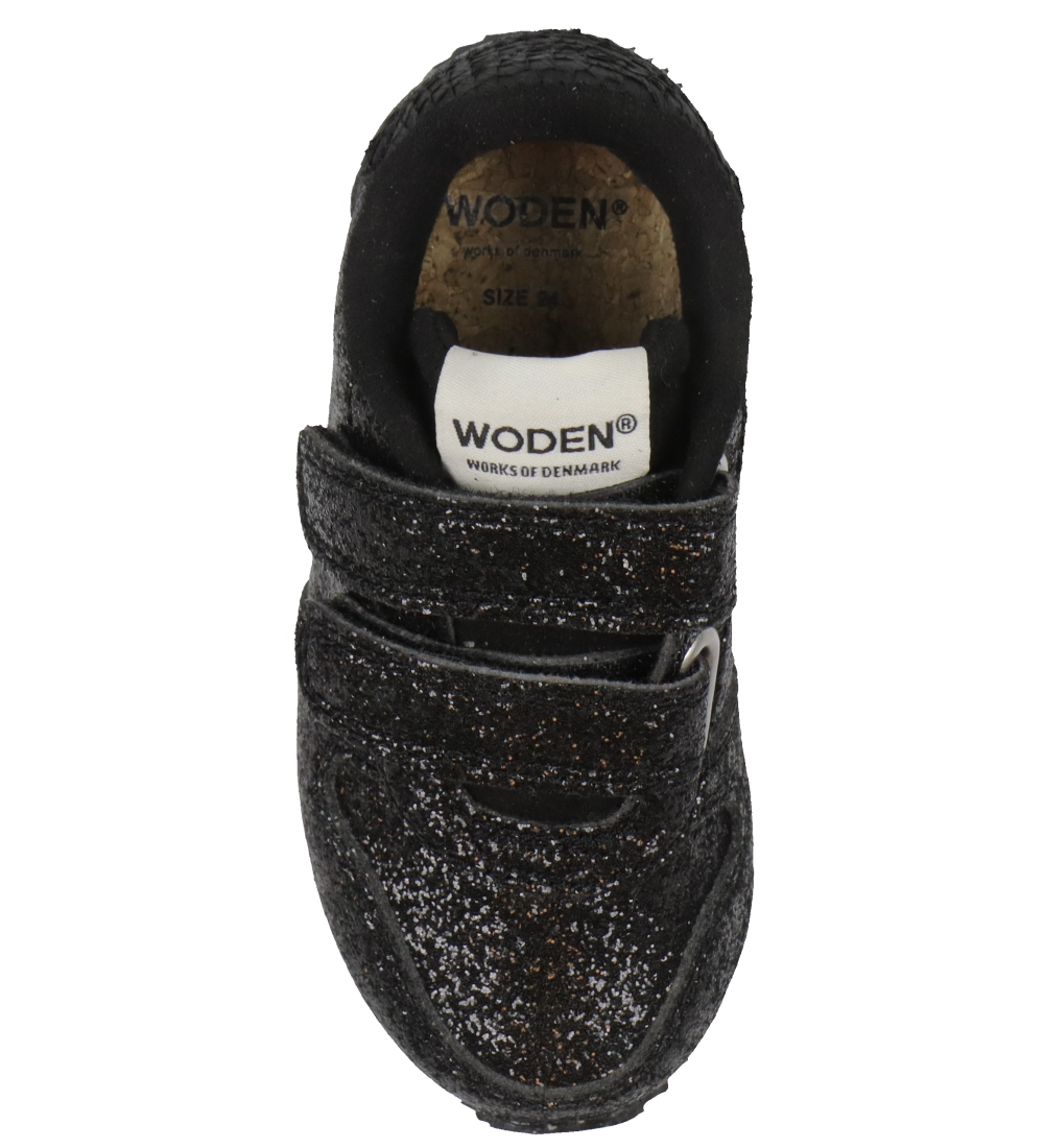 Woden Sko - Ydun Allover Glitter - Sort