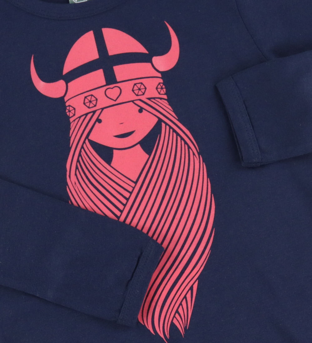 Danefæ Bluse - Organic - DK Navy Freja