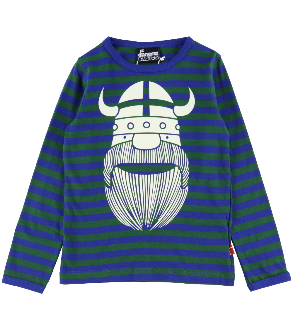 Danefæ Bluse - Danebasic - Deep Blue/Dark Pine Erik