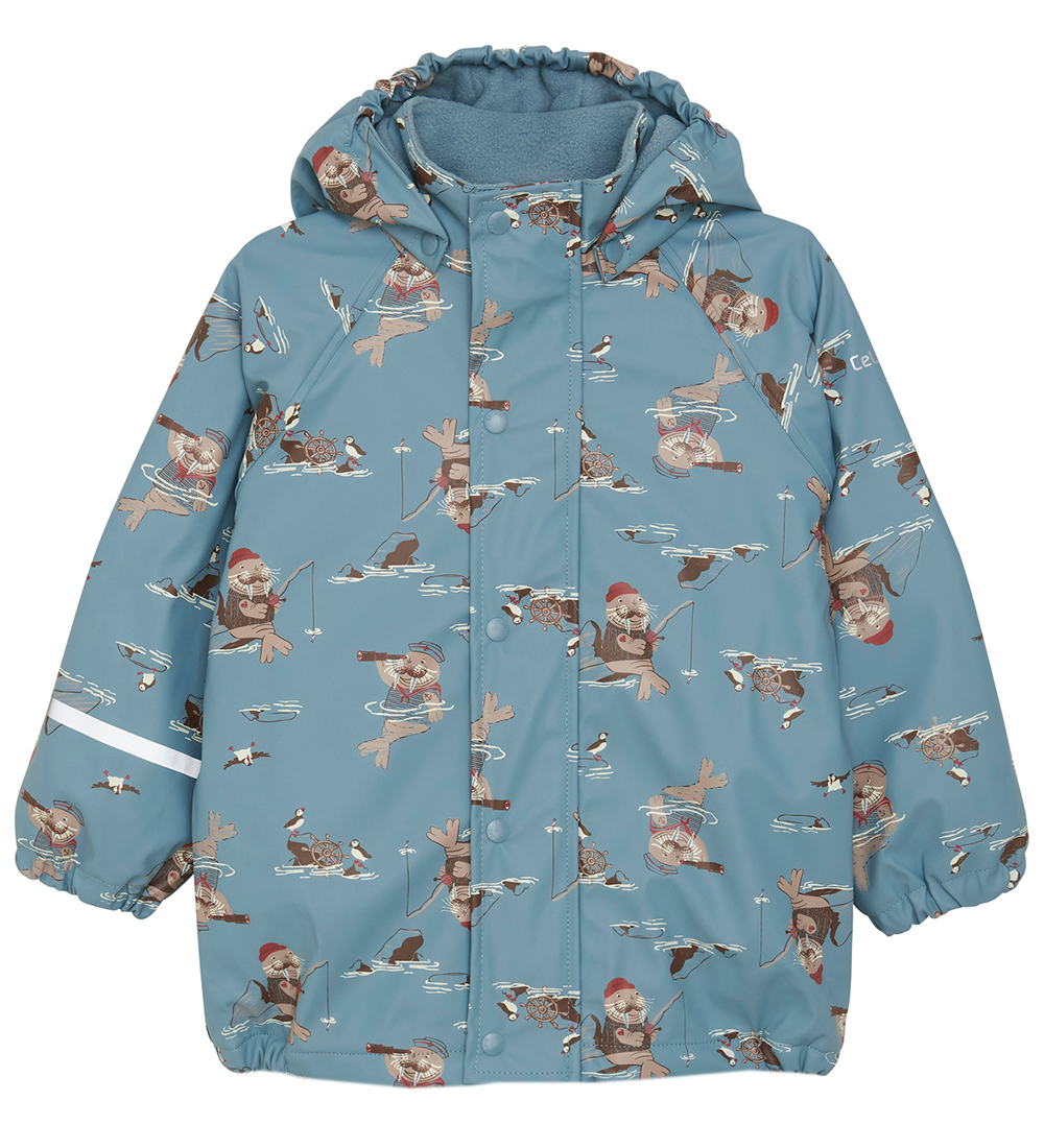 CeLaVi Regntøj m. Fleece - Smoke Blue