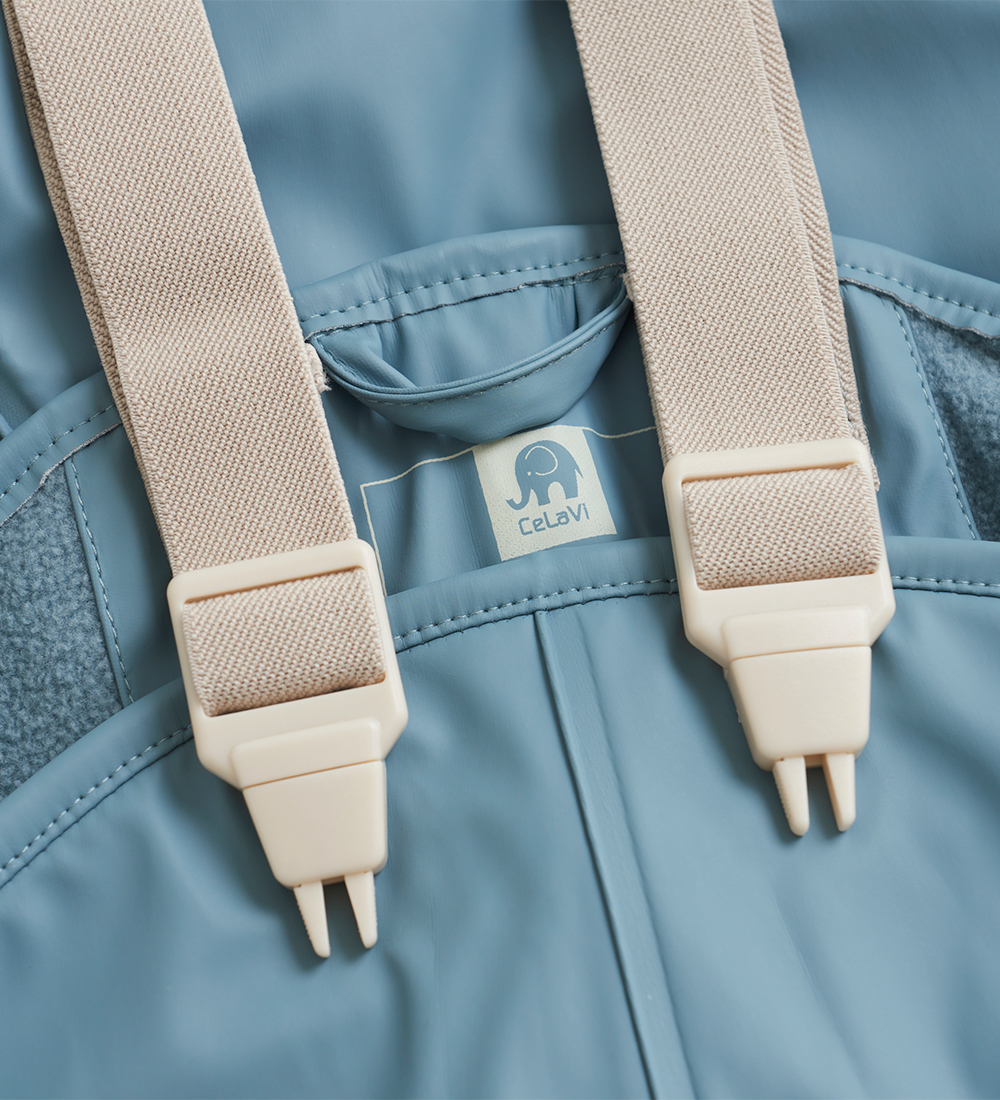 CeLaVi Regntøj m. Fleece - Smoke Blue