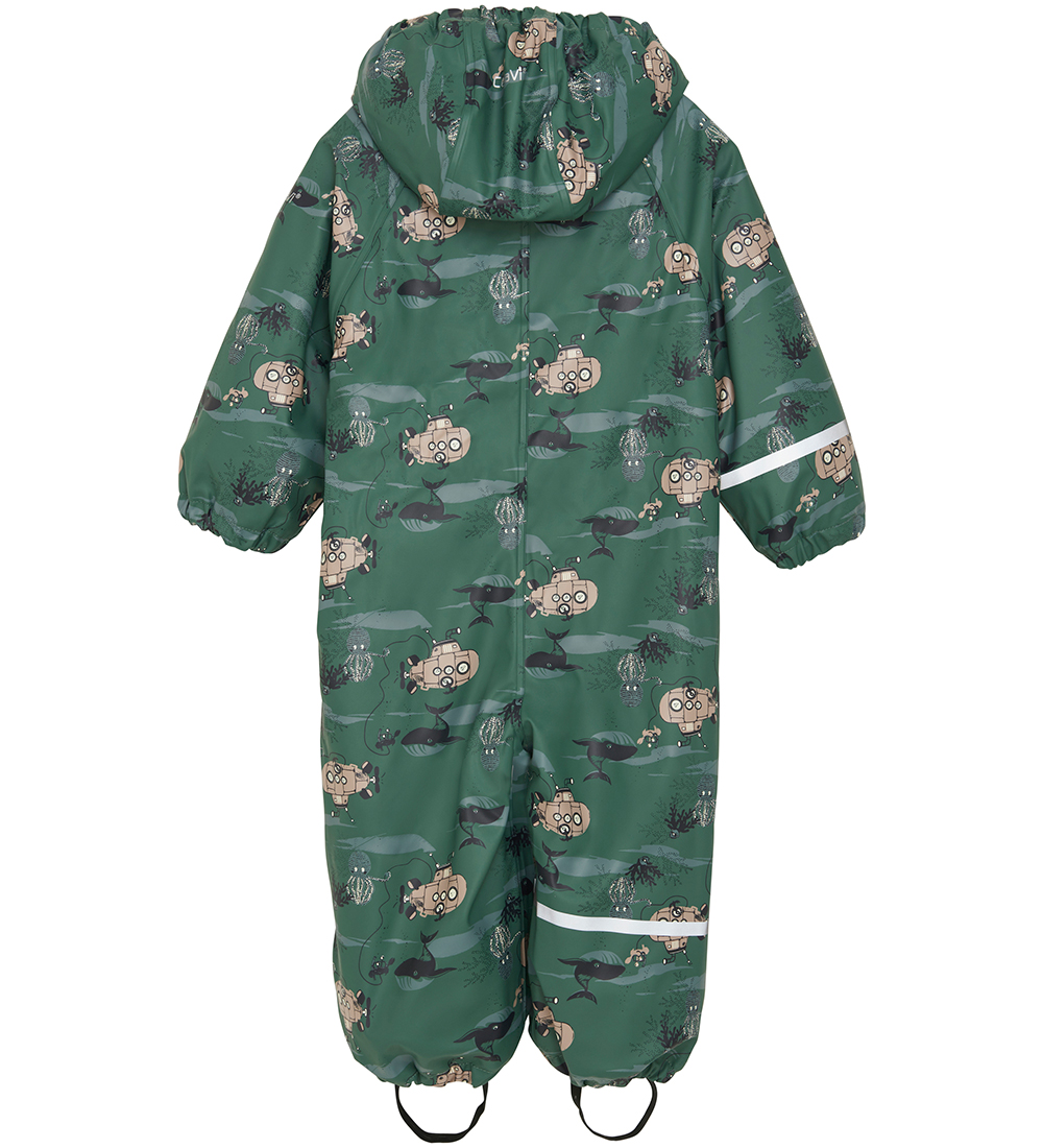 CeLaVi Regndragt m. Fleece - Smoke Pine