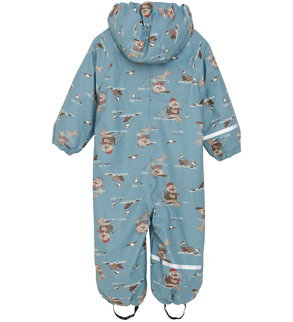 CeLaVi Regndragt m. Fleece - Smoke Blue