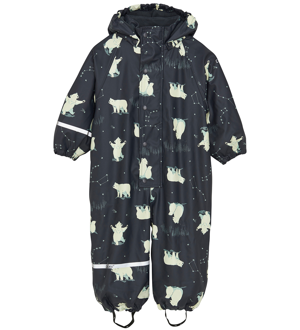 CeLaVi Regndragt m. Fleece - Navy