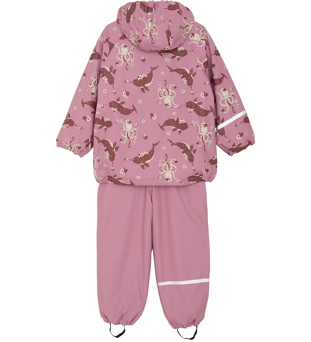 CeLaVi Regntøj m. Fleece - Foxglove