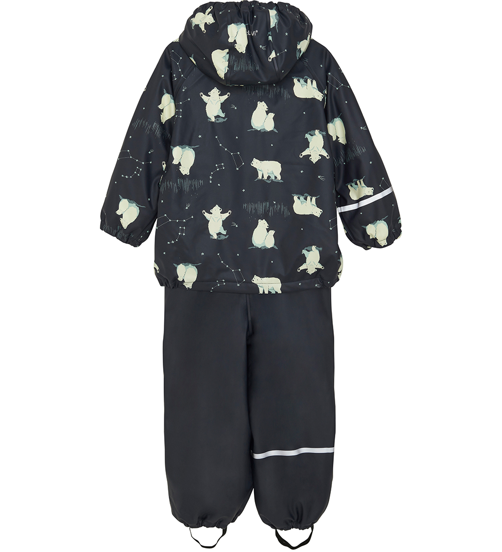 CeLaVi Regntøj m. Fleece - Navy