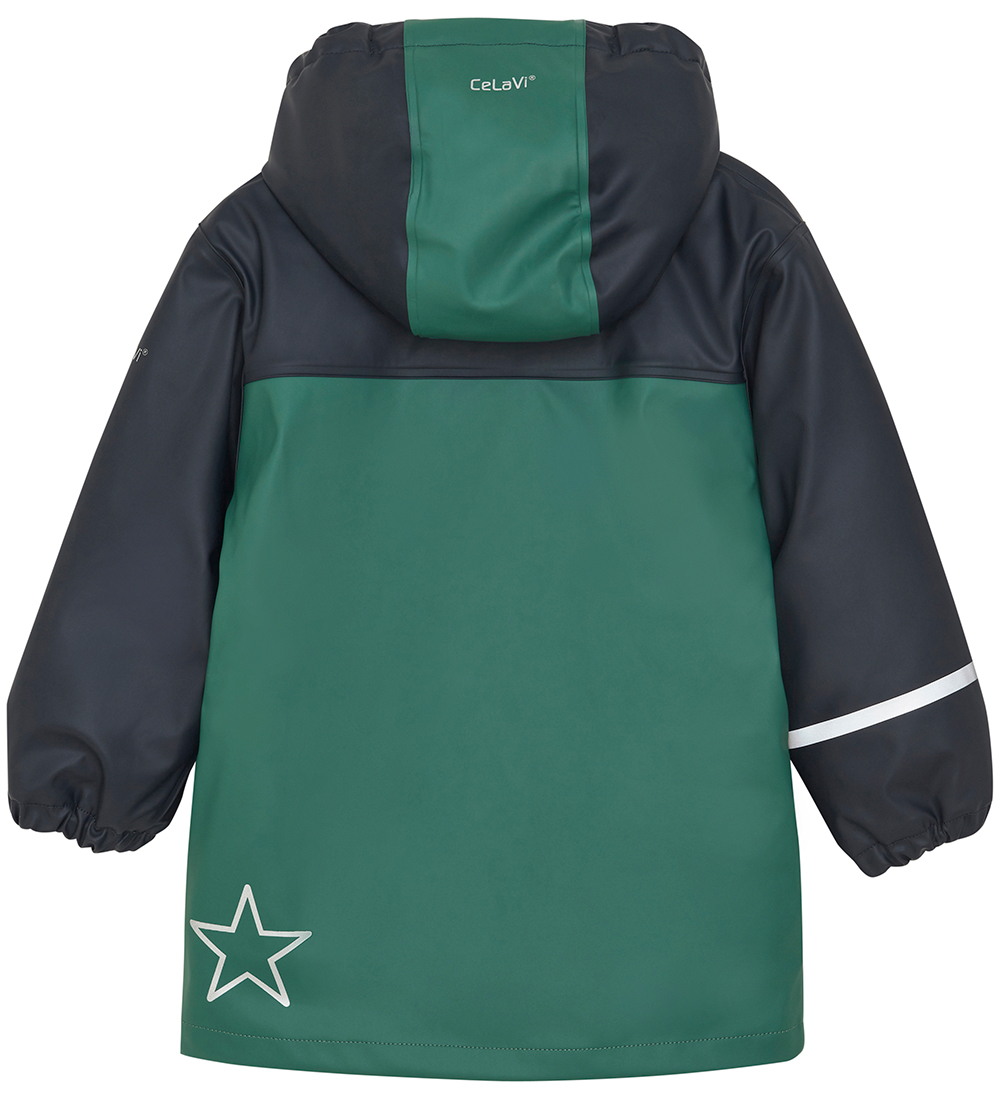 CeLaVi Regnjakke m. Fleece - Navy
