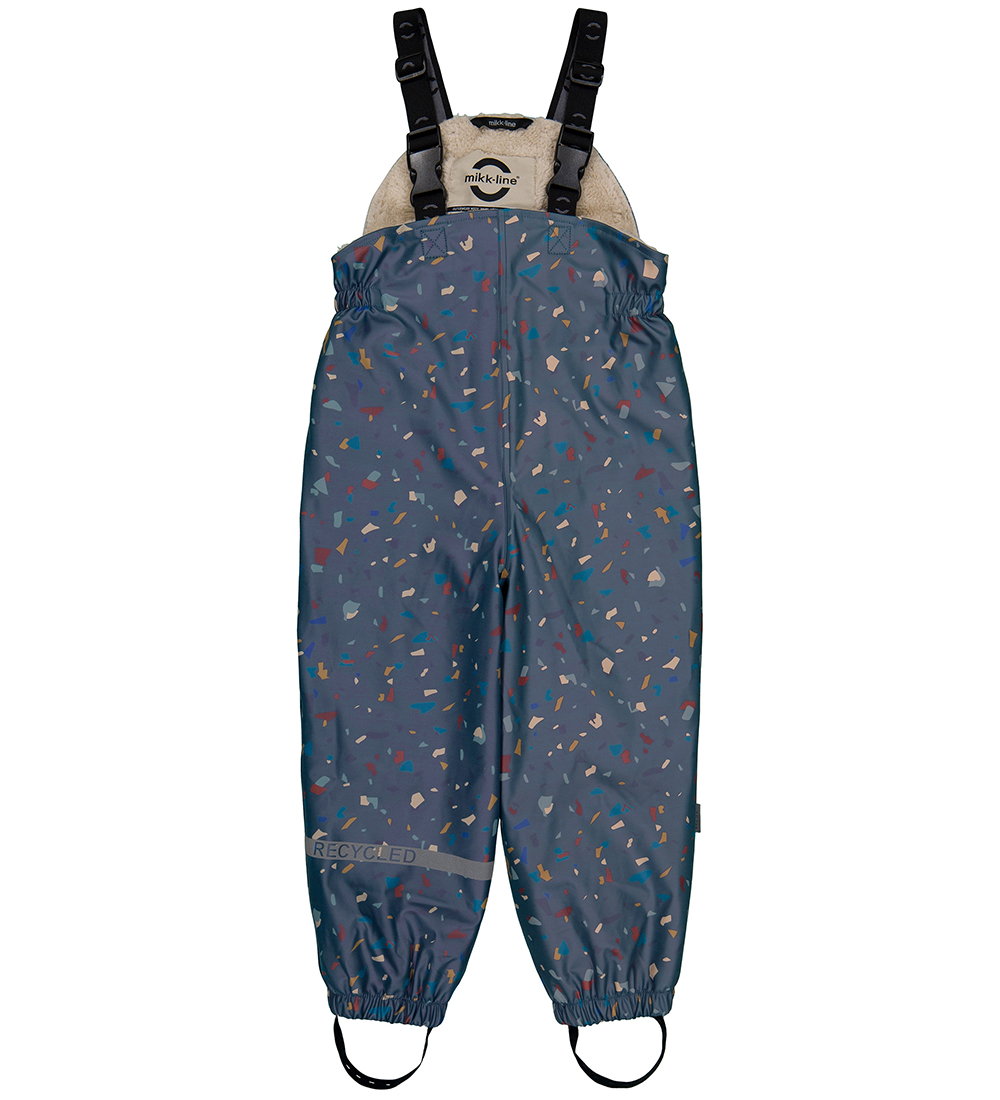 Mikk-Line Regntøj m. Fleece/Seler - PU - Recycled - Orion Blu