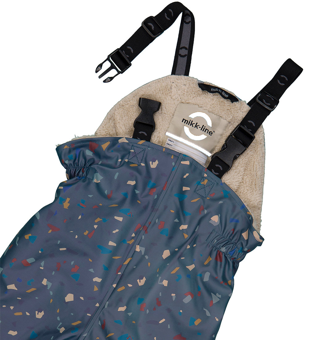 Mikk-Line Regntøj m. Fleece/Seler - PU - Recycled - Orion Blu