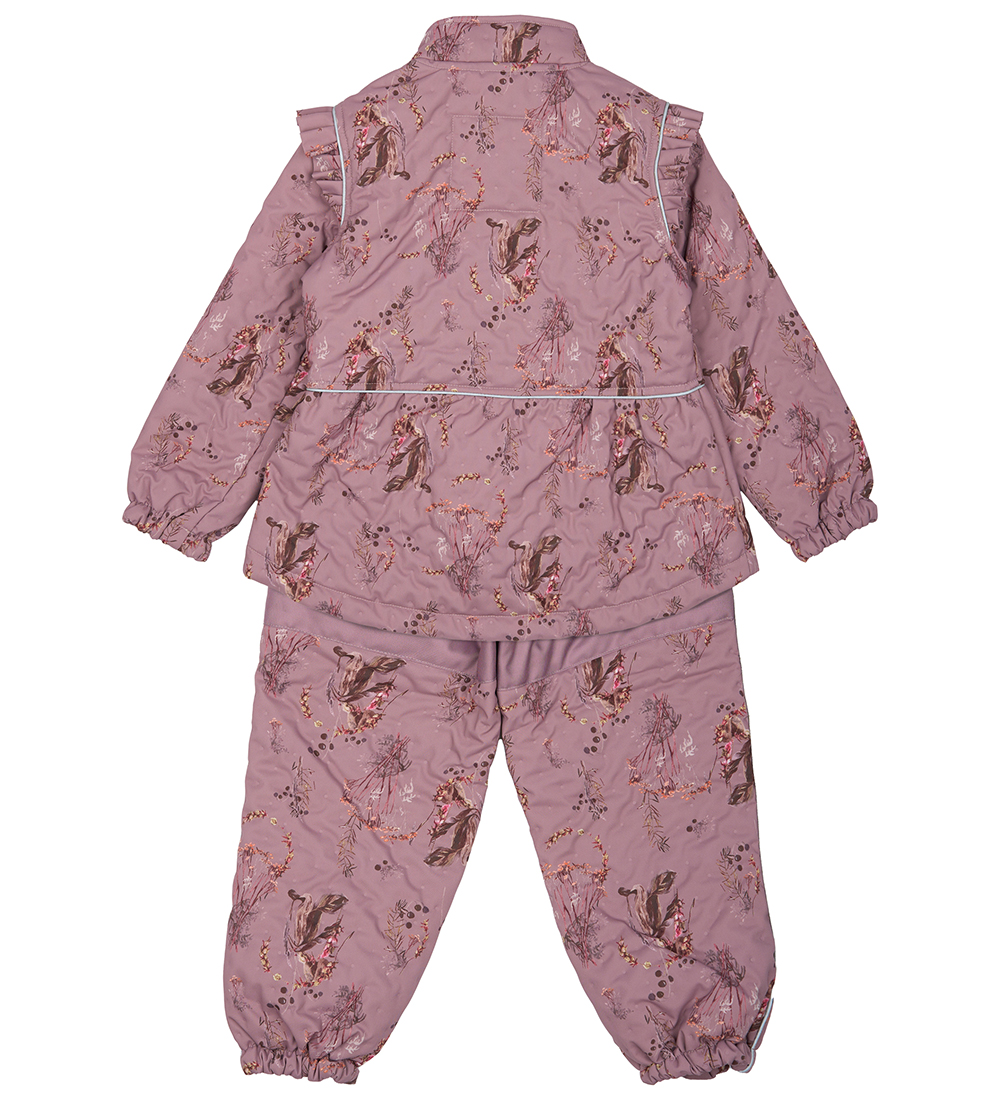 Mikk-Line Termotøj - Twilight Mauve m. Flæser
