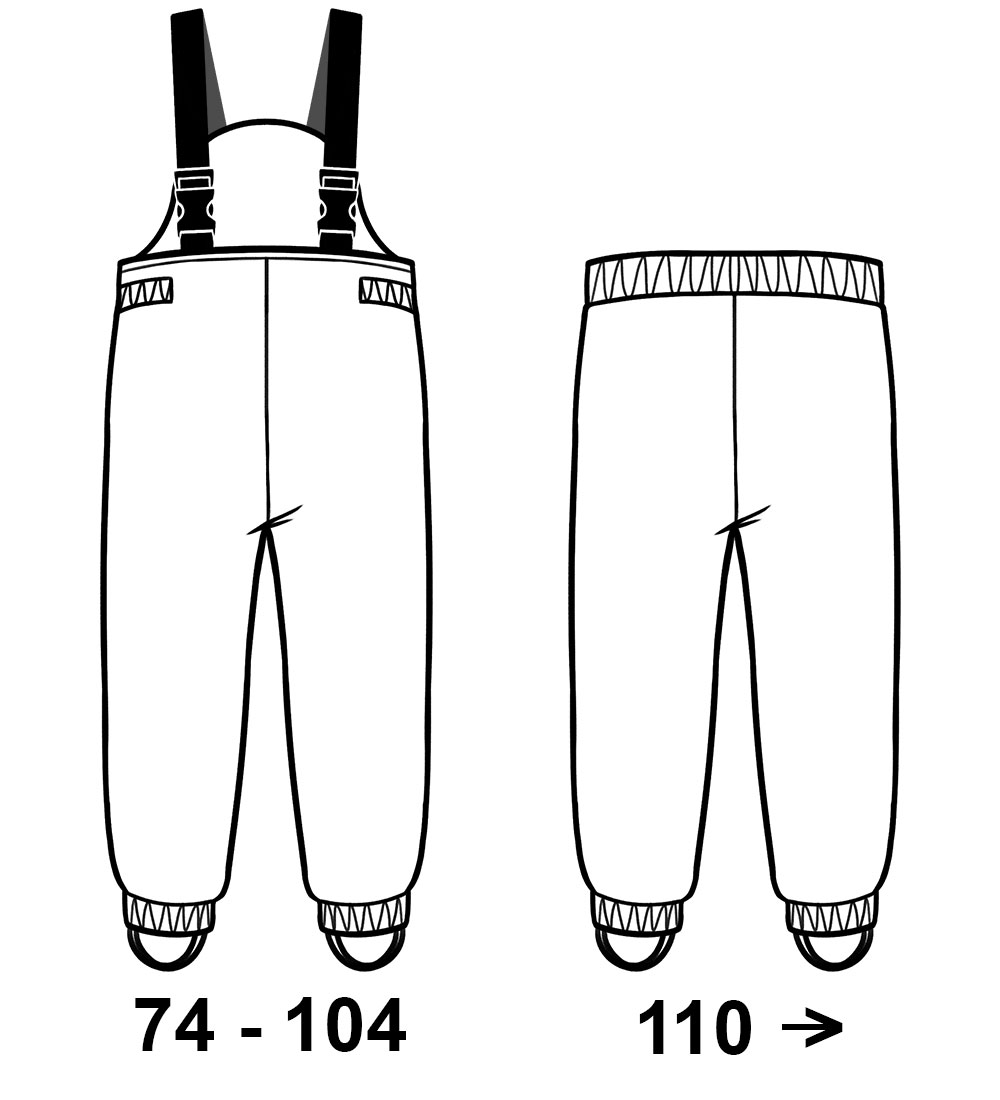 Mikk-Line Regntøj m. Fleece/Seler - PU - Recycled - Nigh