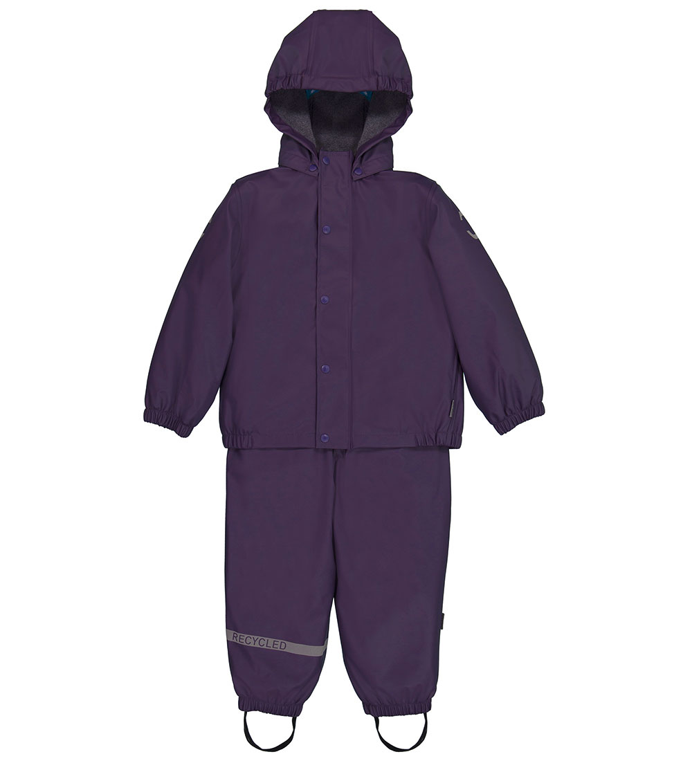 Mikk-Line Regntøj m. Fleece/Seler - PU - Recycled - Nigh