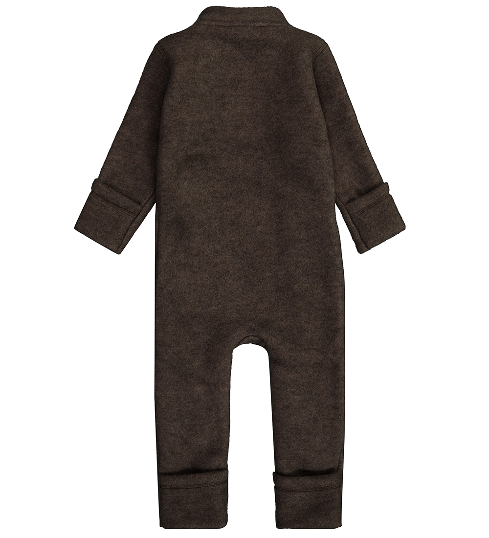 Mikk-Line Køredragt - Uld - Dark Brown Melange