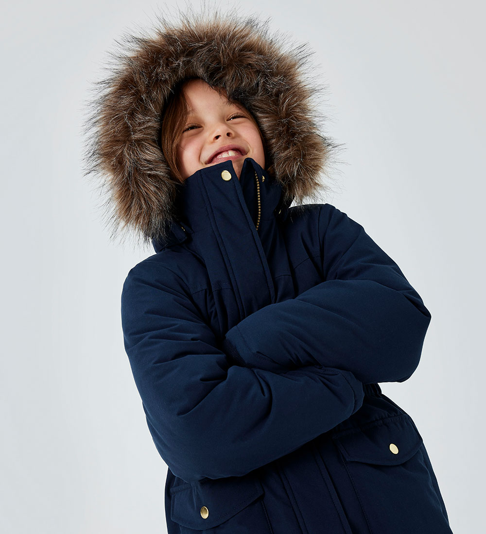 Name It Vinterjakke - NkfMaster05 Parka - Dark Sapphire