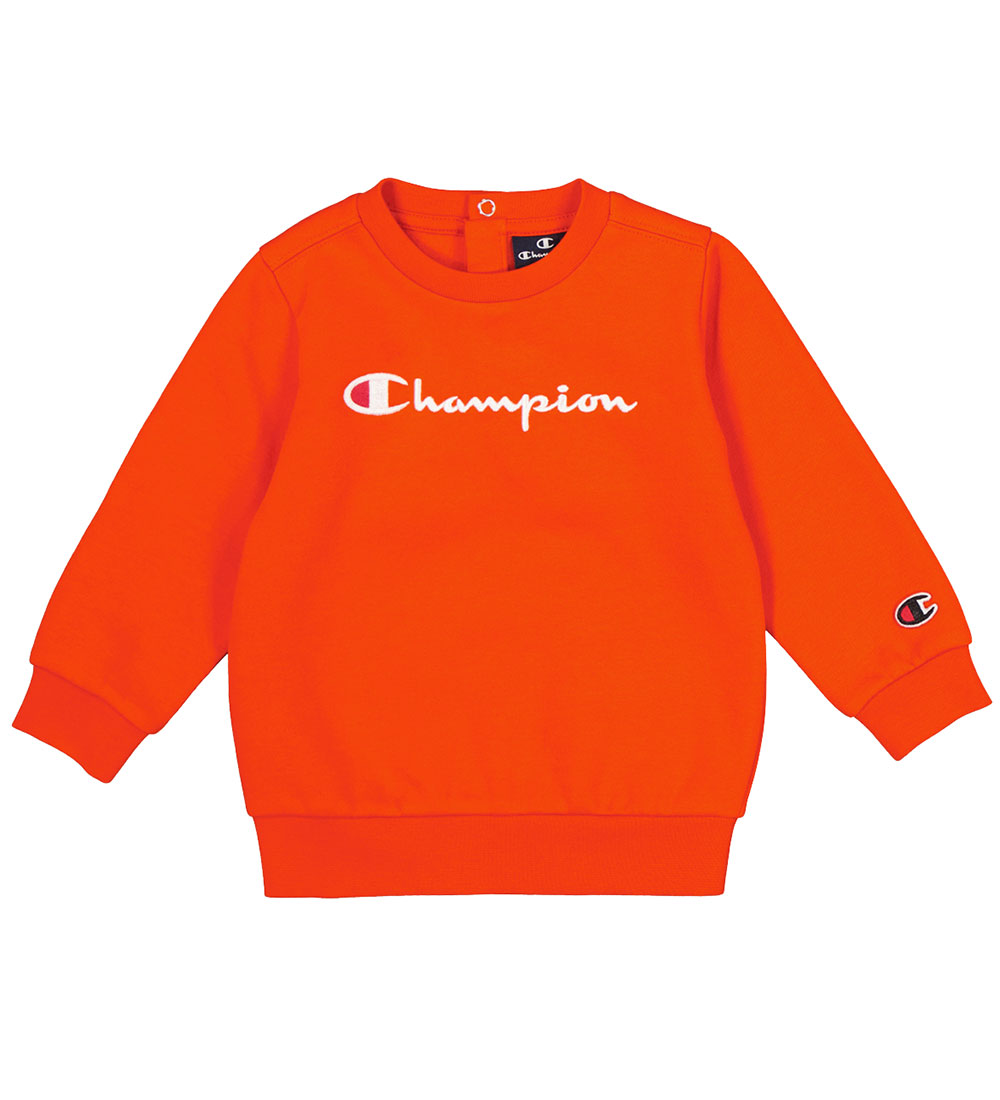 Champion Sweatsæt - Crewneck - Tangerine Tango