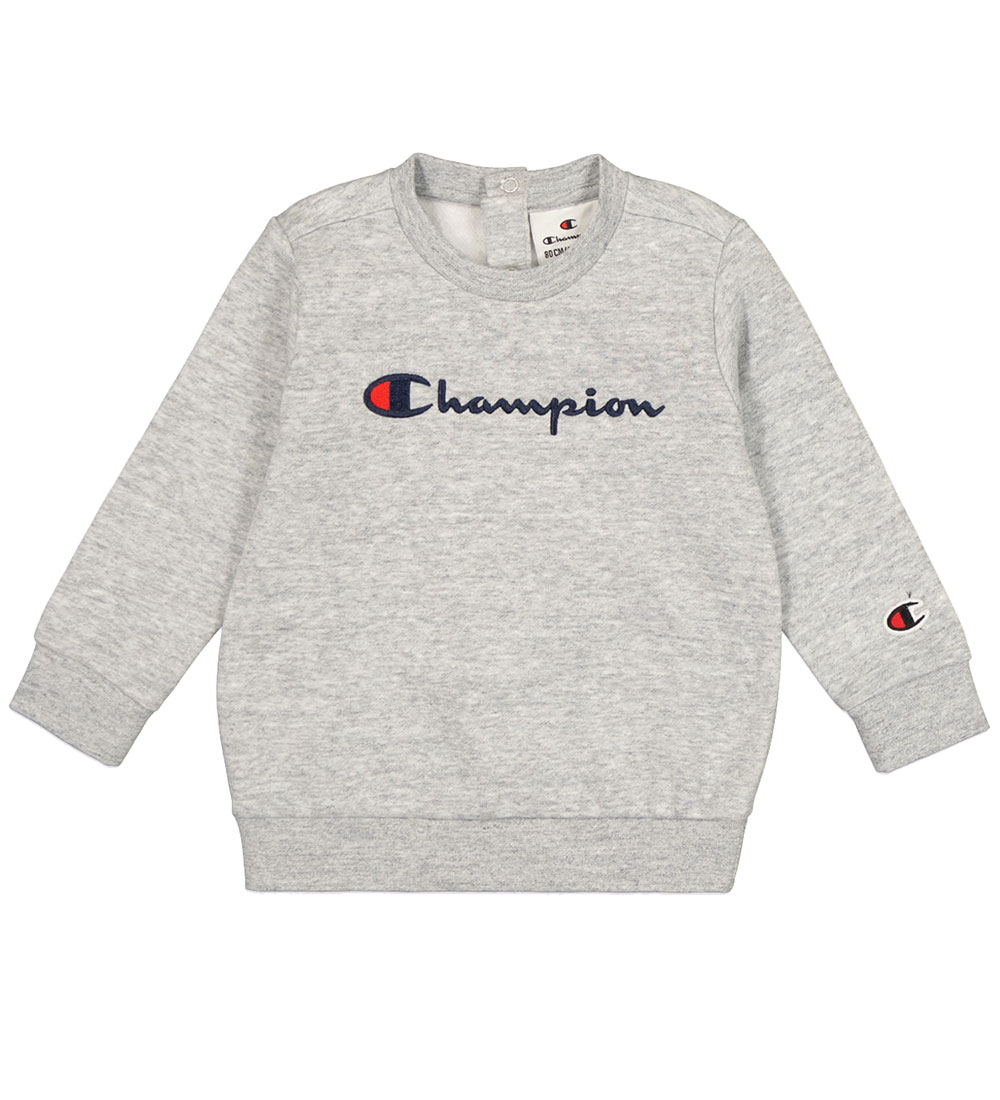 Champion Sweatsæt - Crewneck - New Oxford Grey Melange