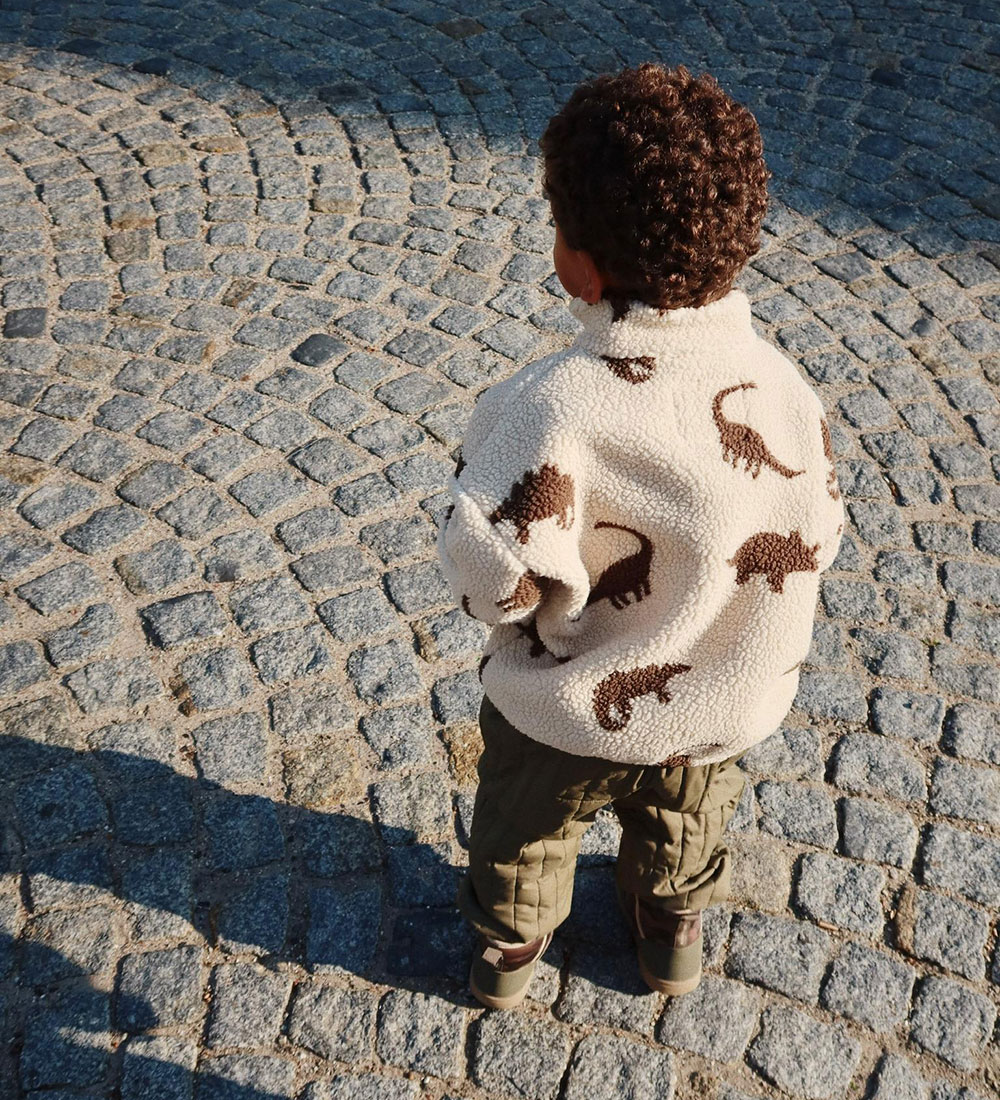 Konges Sløjd Fleecejakke - Jody Teddy - Dino Silhouette