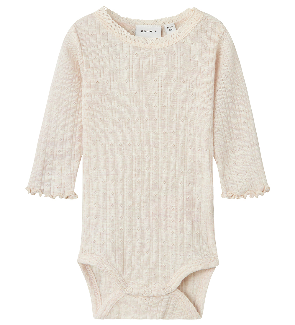 Name It Body l/æ - Uld - Rib - NbfWossa - Lilac Ash