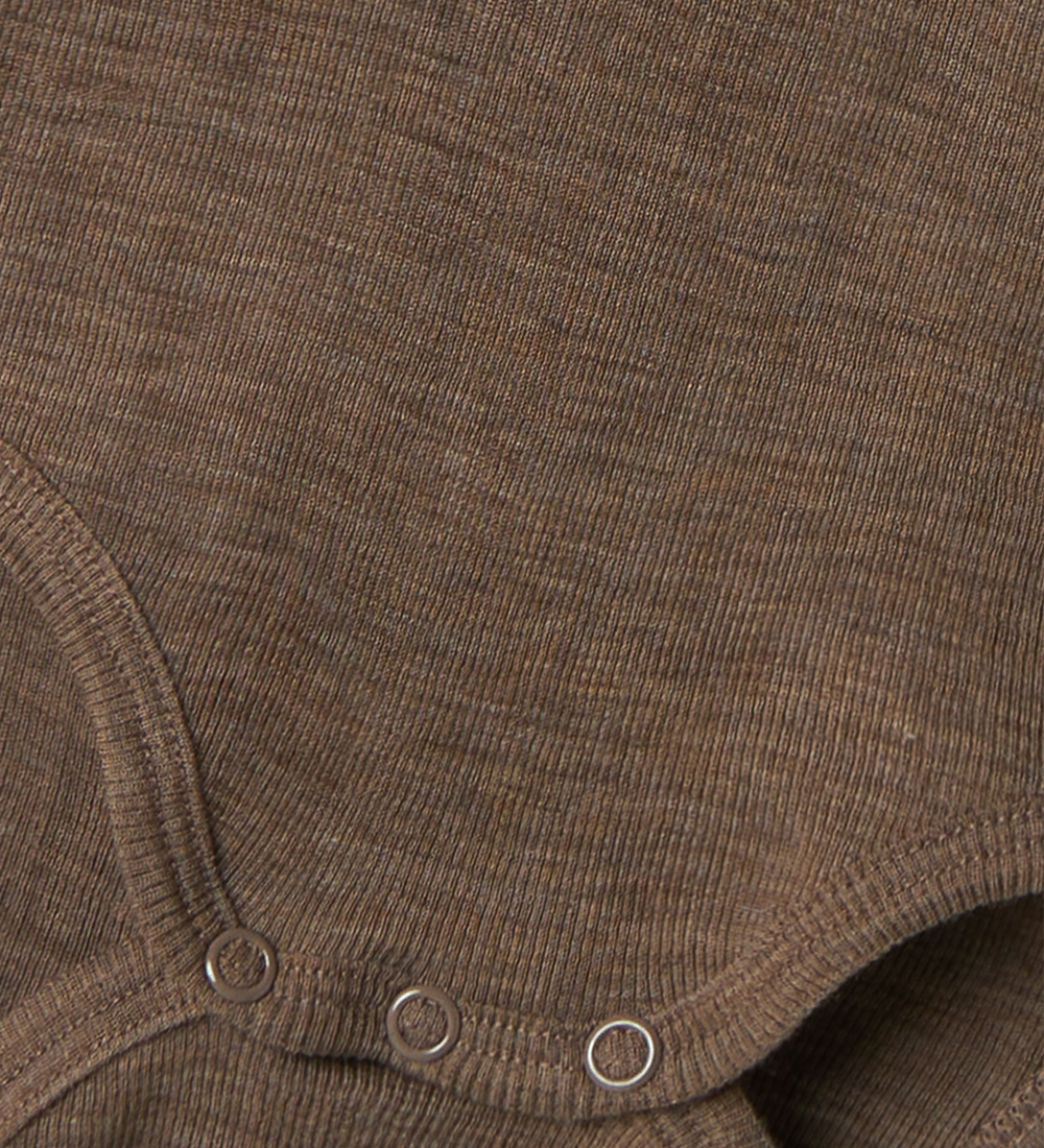 Name It Body l/æ - Uld - Rib - NbmWossa - Walnut