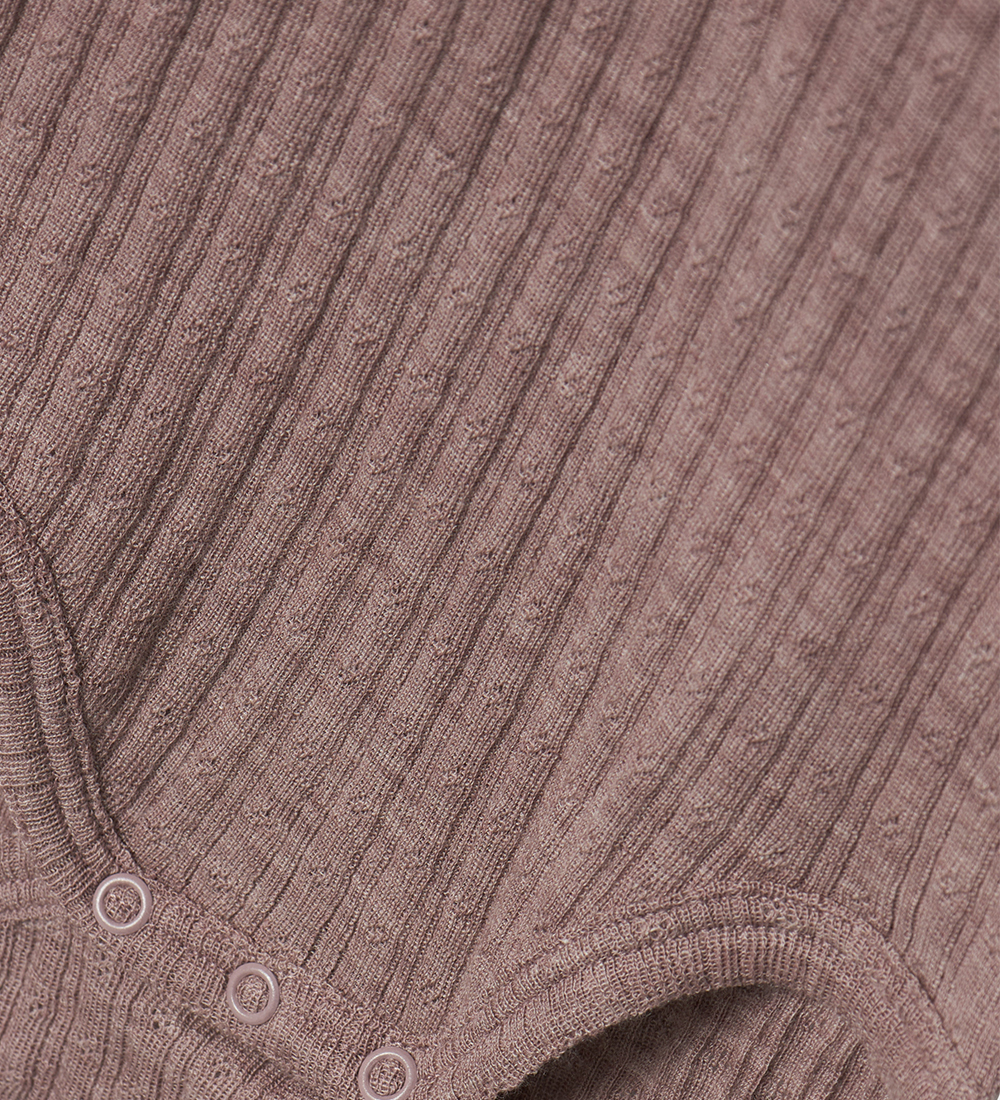Name It Body l/æ - Uld - Rib - NmfWossa - Purple Dove