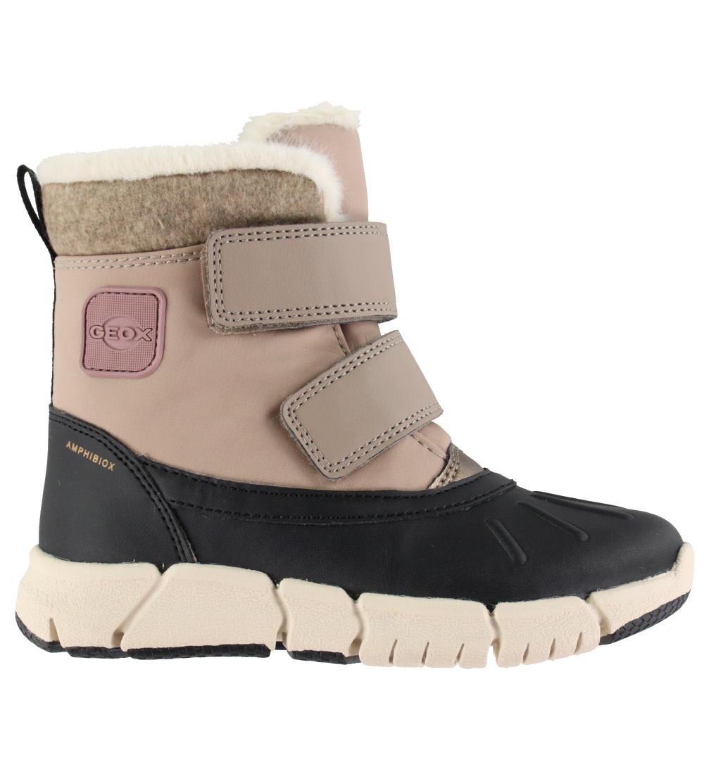 Geox Vinterstøvler - Tex - Flexyper - Sort/Beige