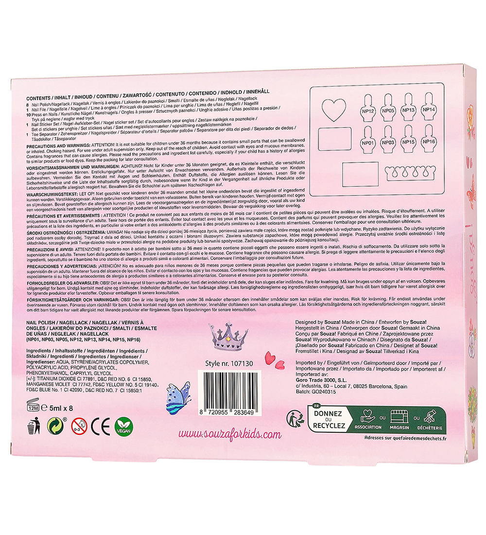 Souza Neglesæt - Princess