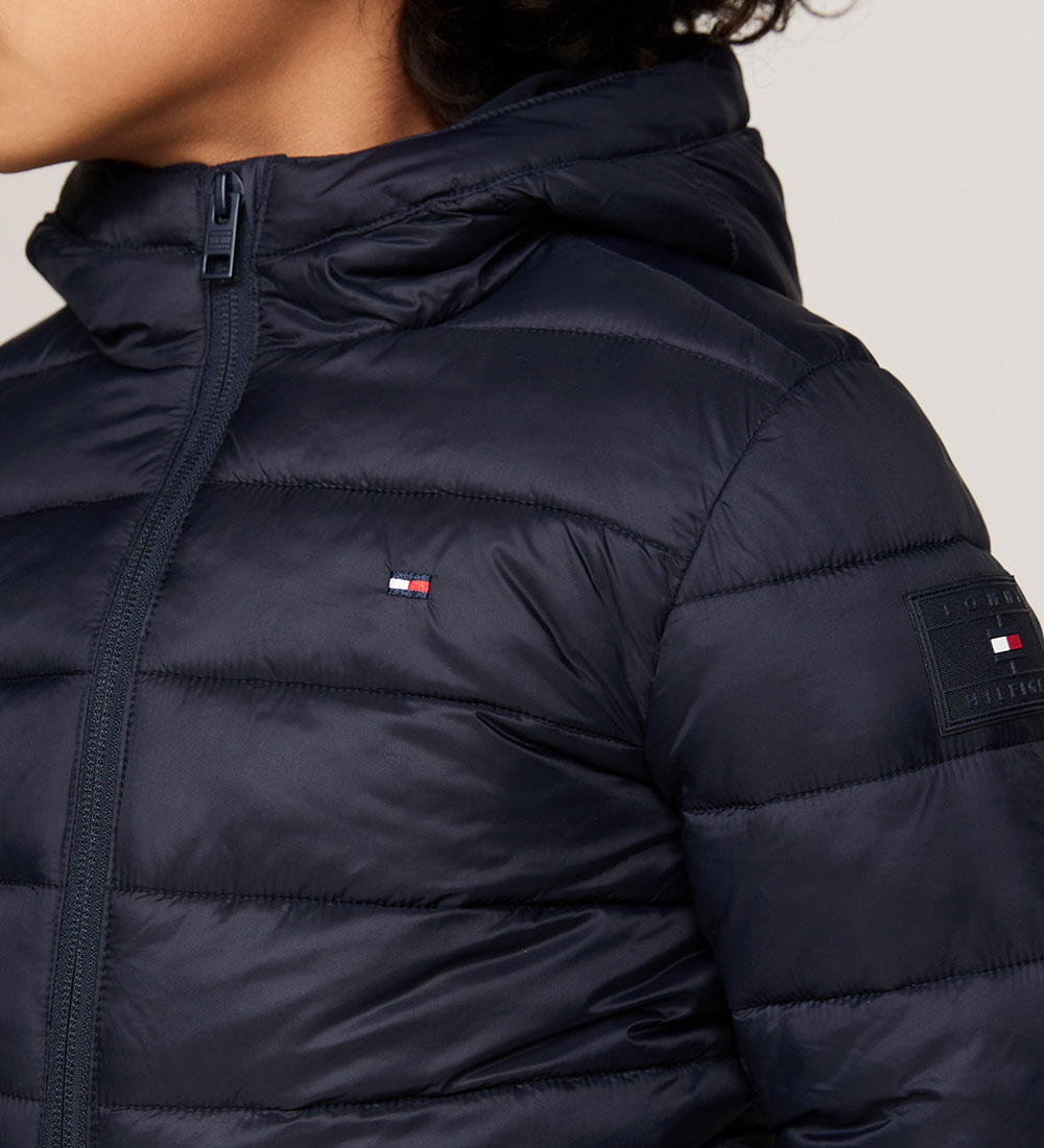 Tommy Hilfiger Dynejakke - U Lightweight - Desert Sky