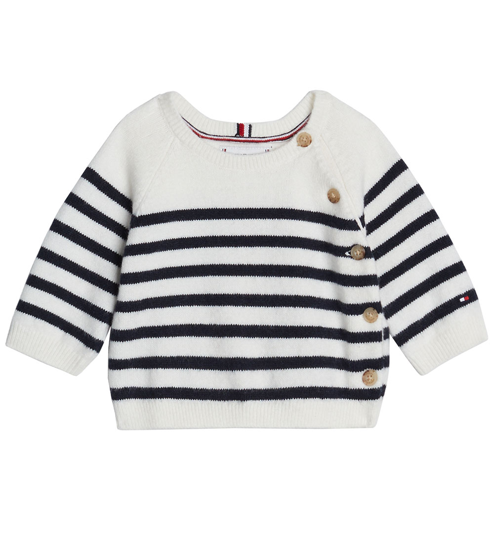 Tommy Hilfiger Sæt - Bluse/Bukser - Strik -  Desert Sky/Stripe