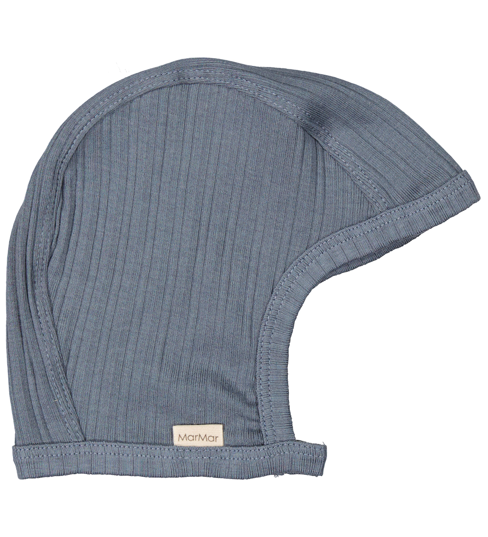 MarMar Babyhjelm - Rib - Modal - Stormy Blue