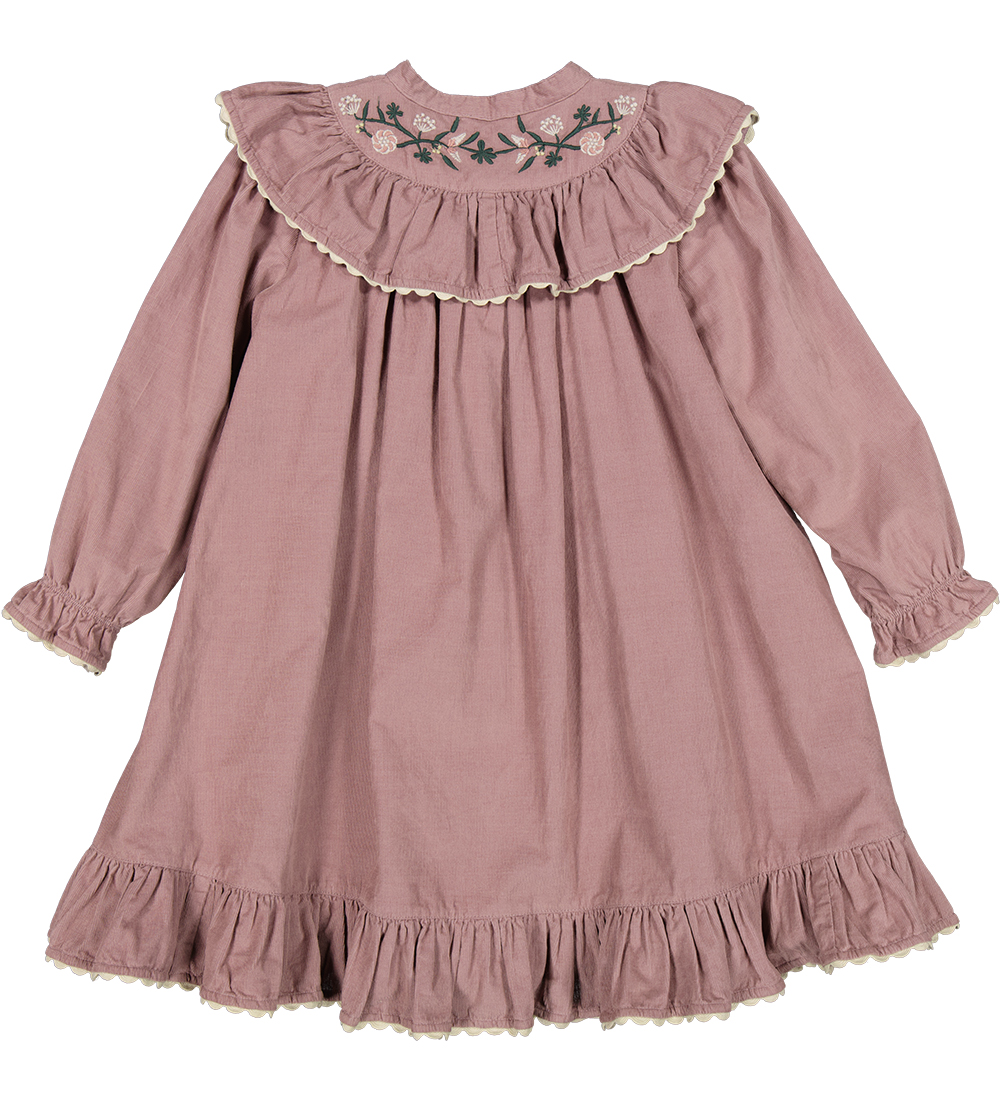 MarMar Kjole - Fløjl - Dalina - Dusty Mauve