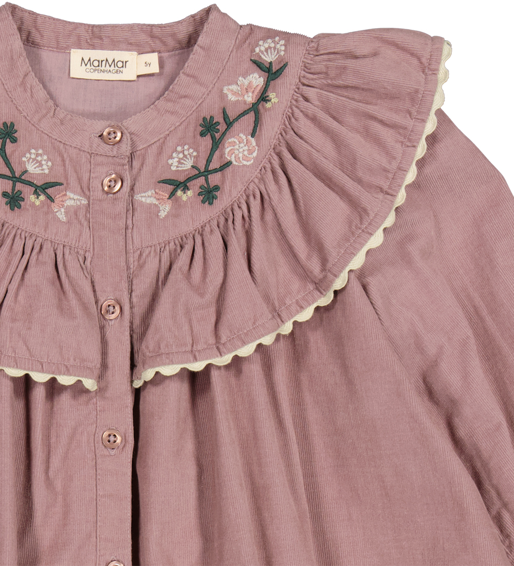 MarMar Kjole - Fløjl - Dalina - Dusty Mauve