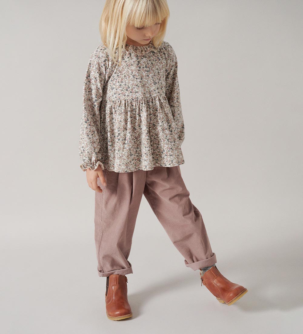 MarMar Bukser - Fløjl - Perlina - Dusty Mauve