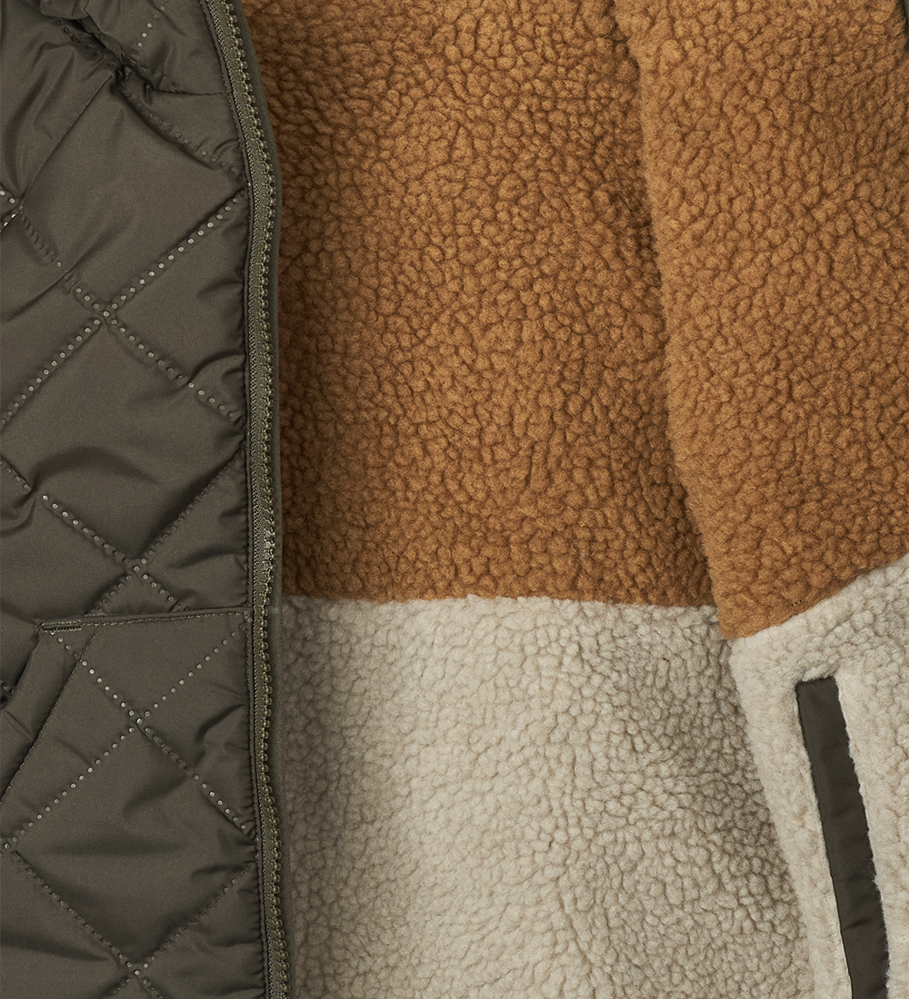 Liewood Termovest m. Fleece - Vendbar - Diana - Army Brown Mix