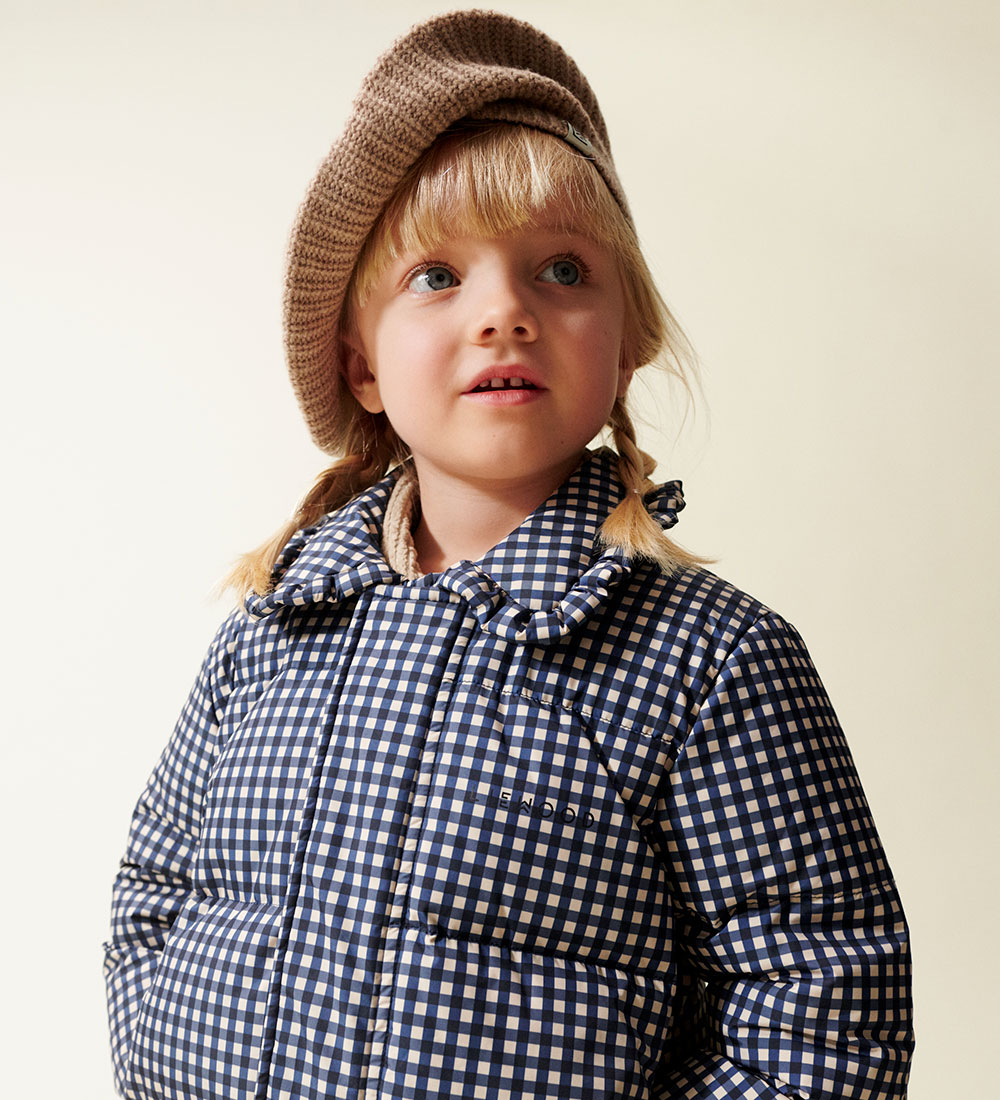 Liewood Dunjakke - Anemone - Check Classic Navy/Dark Sandy