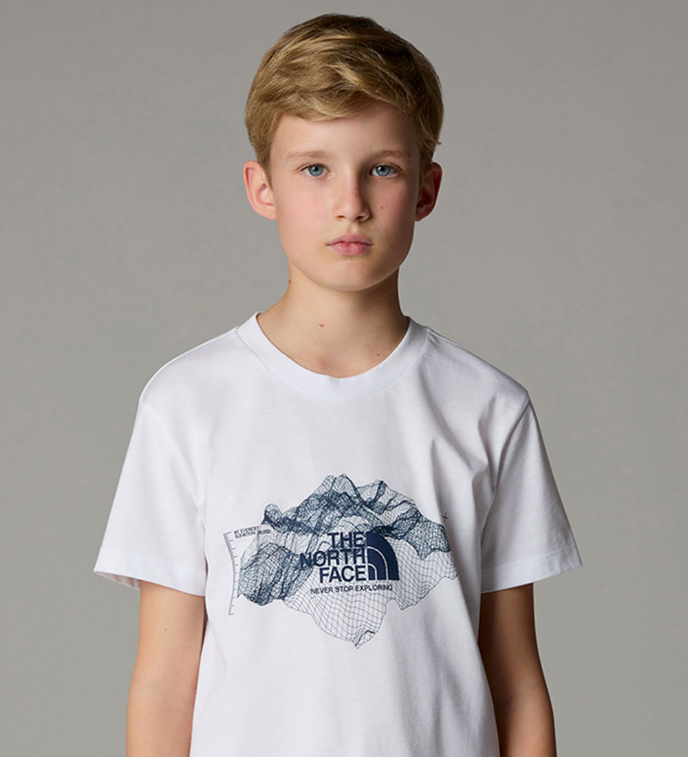 The North Face T-shirt - Topographic - Hvid