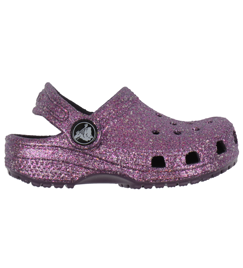 Crocs Sandaler - Classic Space Glitter Clog T -  Dark Iris m. Gl