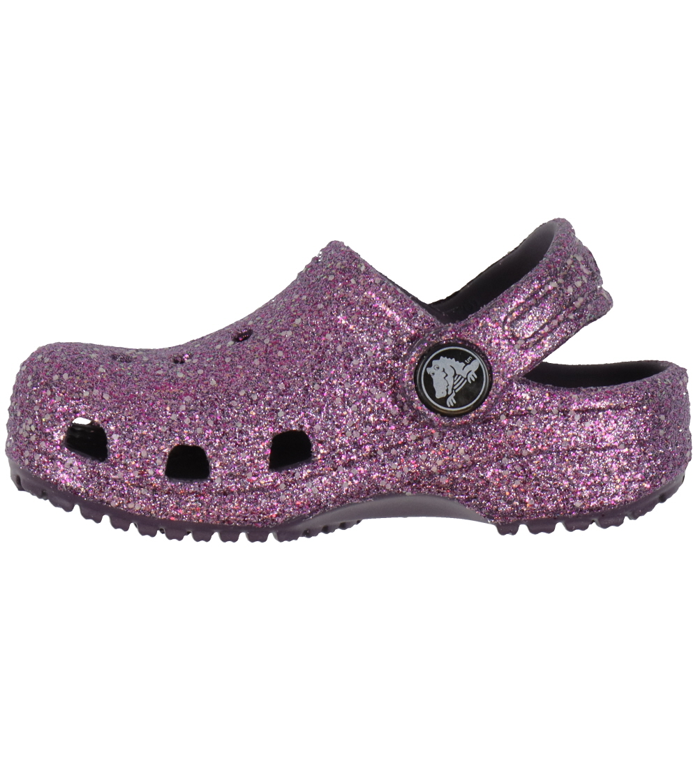 Crocs Sandaler - Classic Space Glitter Clog T -  Dark Iris m. Gl