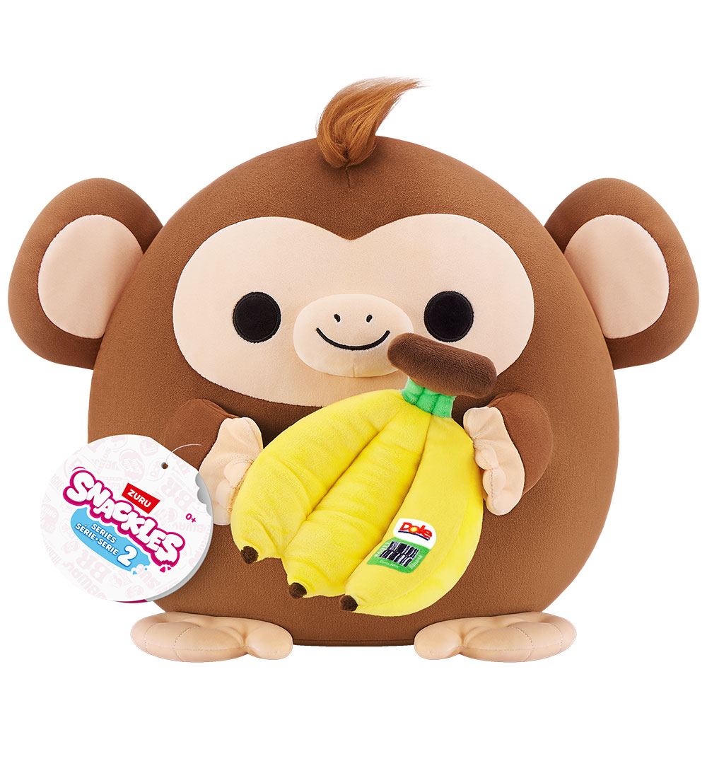 Snackles Bamse - 25 cm - Aben Riko m. Bananer