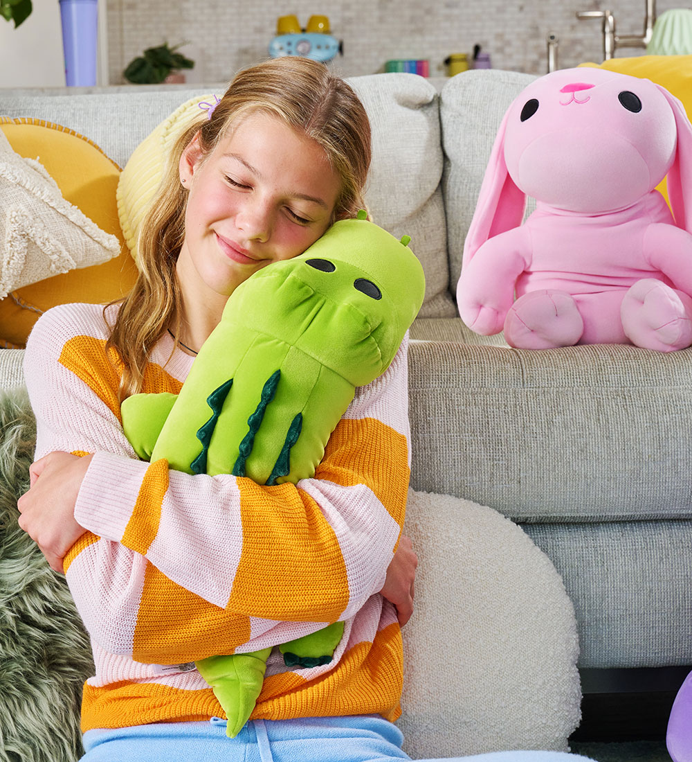 Hug A Lumps Bamse m. Tyngde - 40 cm - Kanin - Hazel
