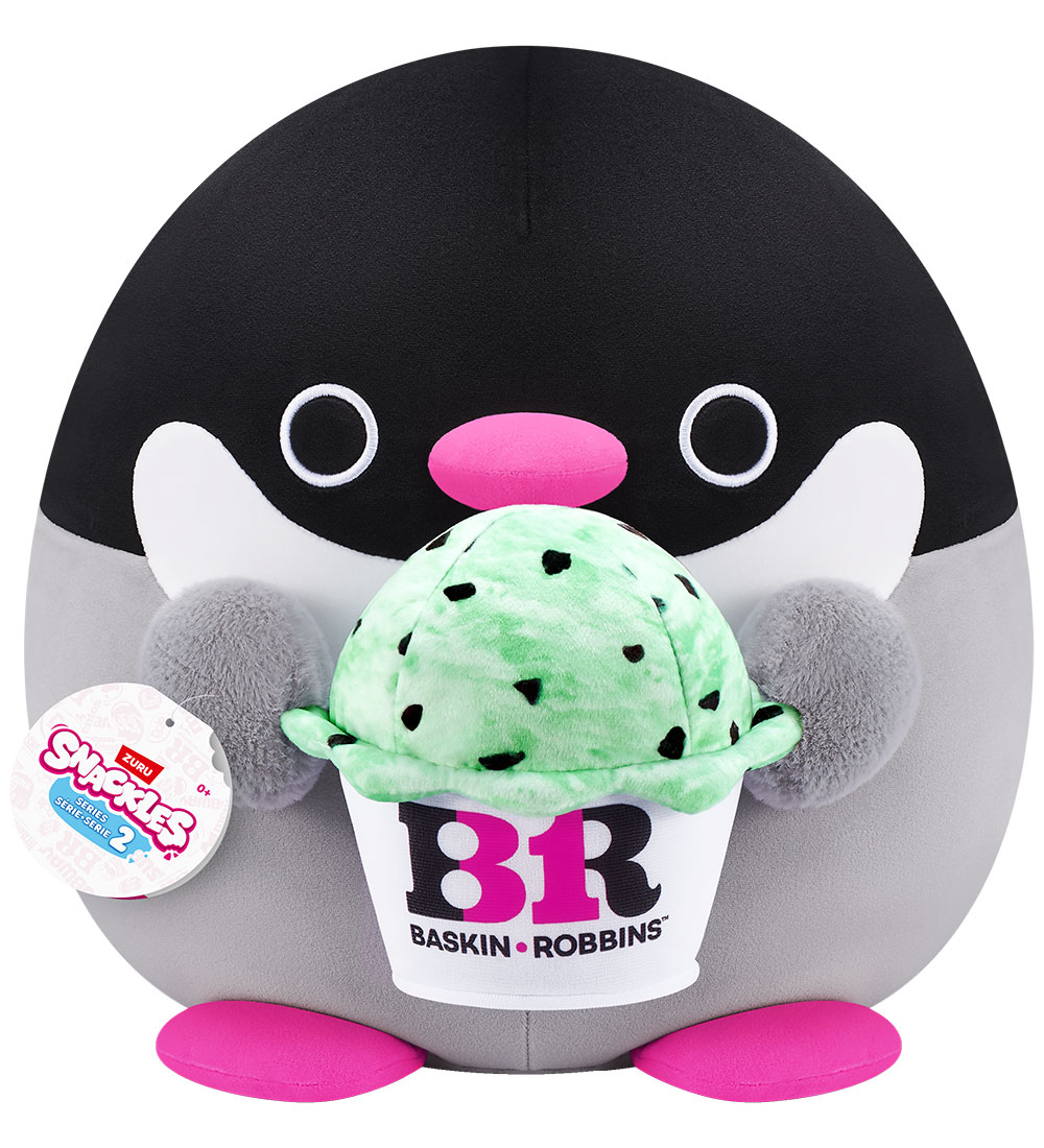 Snackles Bamse - 50 cm - Pingvinen Penelope m. Baskin Robbins