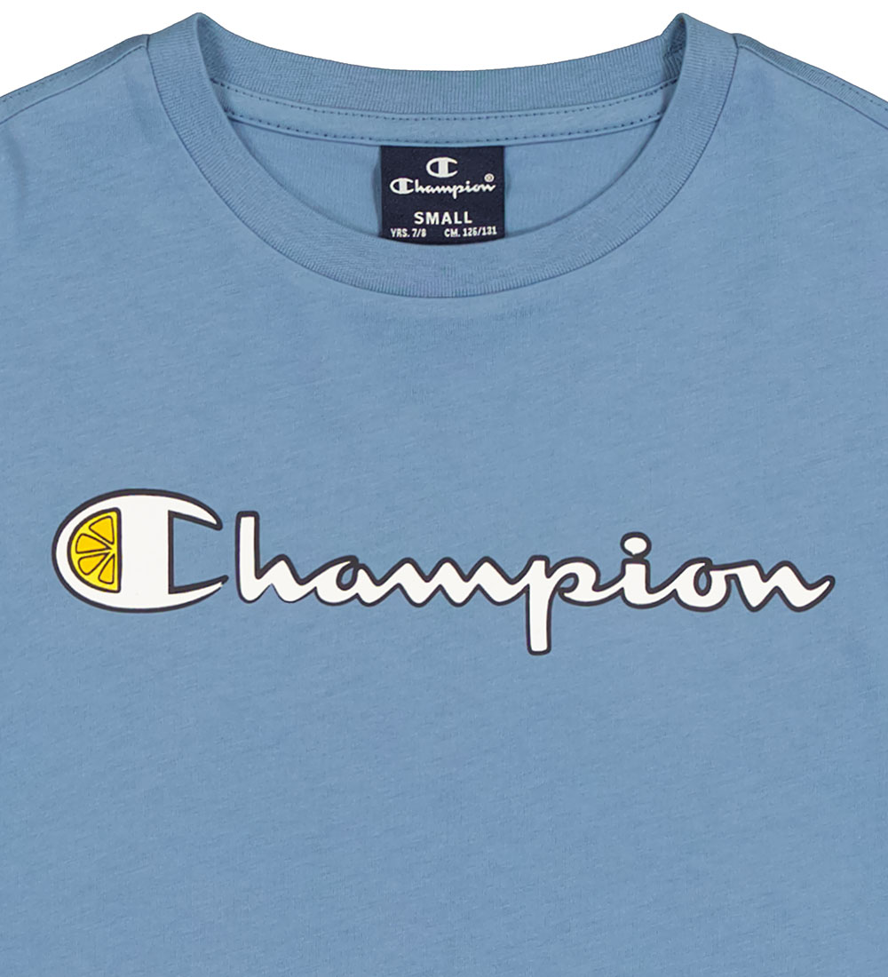 Champion T-shirt - Crewneck - Coronet Blue