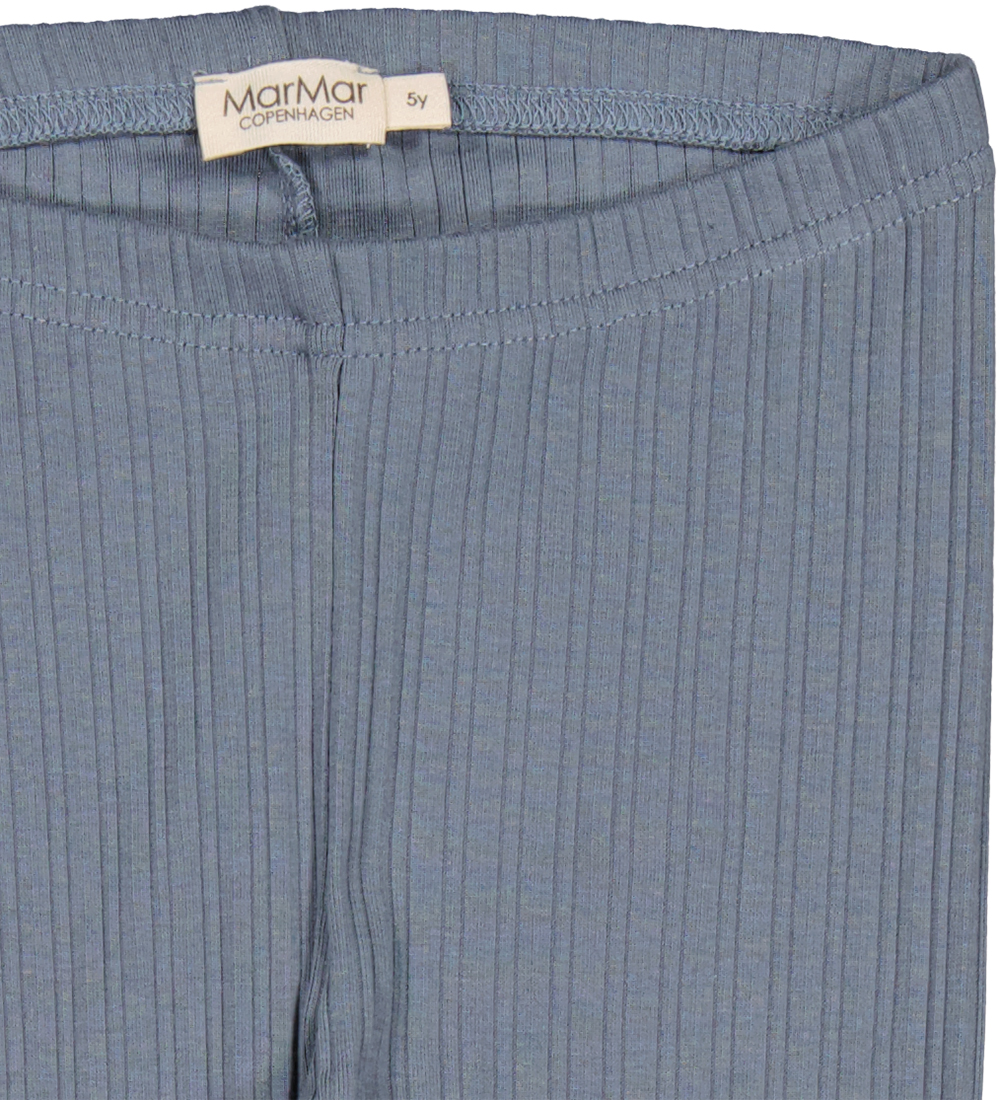 MarMar Leggings - Rib - Modal - Stormy Blue