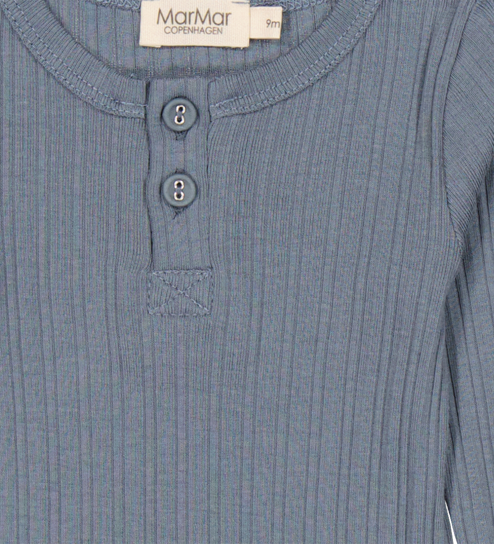 MarMar Bluse - Rib - Modal - Stormy Blue