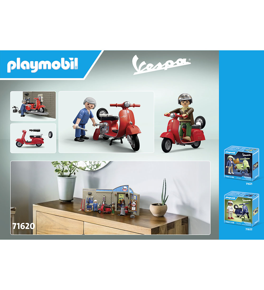 Playmobil Vespa - 60'er Vespa Garage - 71620 - 88 Dele